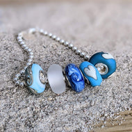 Silver Cored Beads with smaller cores