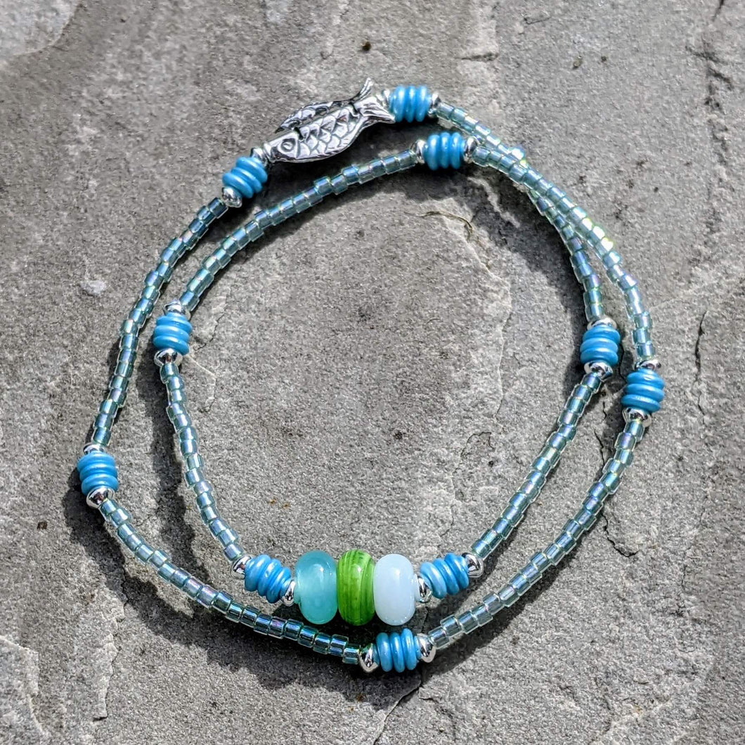 Silver Fish Festival Bracelet
