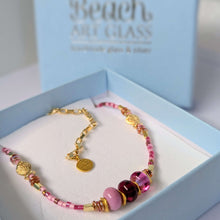 Load image into Gallery viewer, Sun Glitter Necklace in Pink