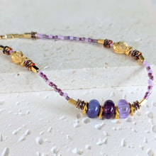 Load image into Gallery viewer, Sun Glitter Necklace in Purple