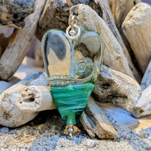 Load image into Gallery viewer, Turning Tides Long Heart Pendant