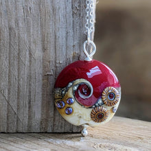 Load image into Gallery viewer, Red Sea lentil pendant - clearance sale - only one available