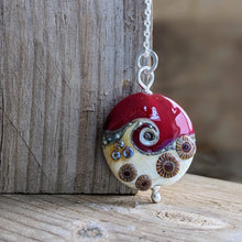 Load image into Gallery viewer, Red Sea lentil pendant - clearance sale - only one available