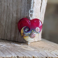 Load image into Gallery viewer, Red Sea heart pendant - clearance sale - only one available