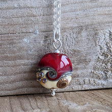 Load image into Gallery viewer, Red Sea Beach Babe lentil pendant - clearance sale