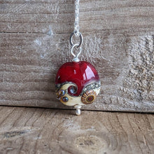 Load image into Gallery viewer, Red Sea Beach Babe lentil pendant - clearance sale