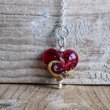 Load image into Gallery viewer, Red Sea Beach Babe heart pendant - clearance sale