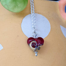 Load image into Gallery viewer, Red Sea Beach Babe heart pendant - clearance sale