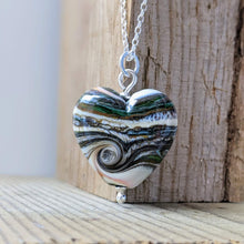 Load image into Gallery viewer, Strata heart pendant - clearance sale - only one available