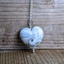 Load image into Gallery viewer, Pebble Heart Pendant - clearance sale - only one available