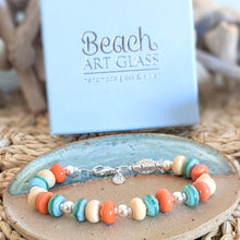 Load image into Gallery viewer, Beachy Bracelet with Silver Fish