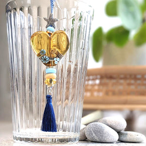 Beyond the Sea Beachy Style Hanging Heart Decoration