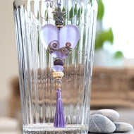 Sea Mist Beachy Style Hanging Heart Decoration