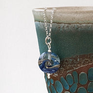 Blue Surf Beach Babe Lentil Pendant, choice of styles