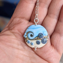 Load image into Gallery viewer, Breezy ... Beyond the Sea lentil pendant