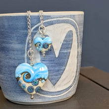 Load image into Gallery viewer, Breezy ... Beyond the Sea Beach Babe Heart pendant