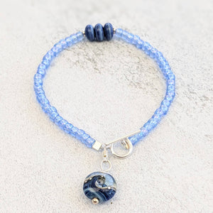 Blue Surf Simply Charming Bracelet