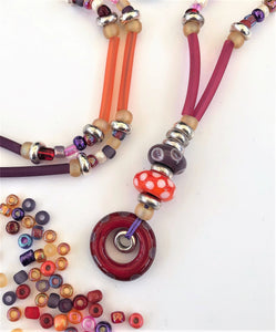 DIY Necklace Kit ... Lush Kits-Beach Art Glass