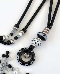 DIY Necklace Kit ... Lush Kits-Beach Art Glass