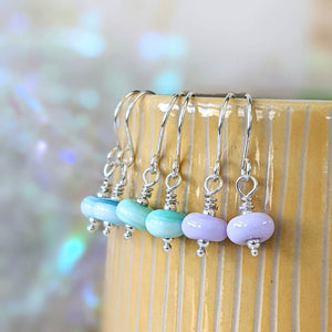 Colourful Earrings Handmade Jewellery Beach Art Glass