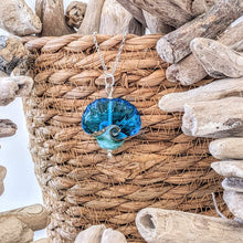 Load image into Gallery viewer, Deep Blue Sea Shell Pendant