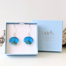 Load image into Gallery viewer, Deep Blue Sea Shell Earrings