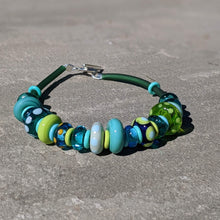 Load image into Gallery viewer, Fiddle Bead Bracelets in Green