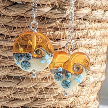 Load image into Gallery viewer, Golden ... Beyond the Sea lentil pendant