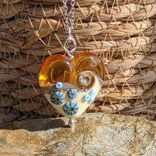 Load image into Gallery viewer, Golden ... Beyond the Sea heart pendant