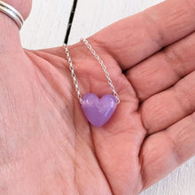 Load image into Gallery viewer, Spring Lilac H is for Heart Pendant