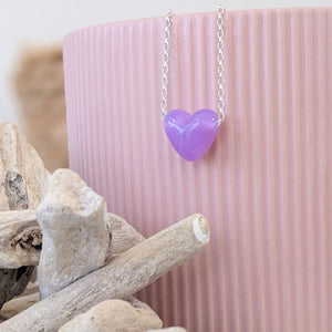 Spring Lilac H is for Heart Pendant