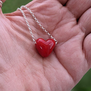 Red H is for Heart Pendant