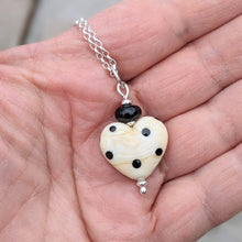 Load image into Gallery viewer, Dotty Ivory Heart Pendant