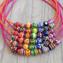 Load image into Gallery viewer, Jazzy Rainbow Necklace-Rainbow-Beach Art Glass
