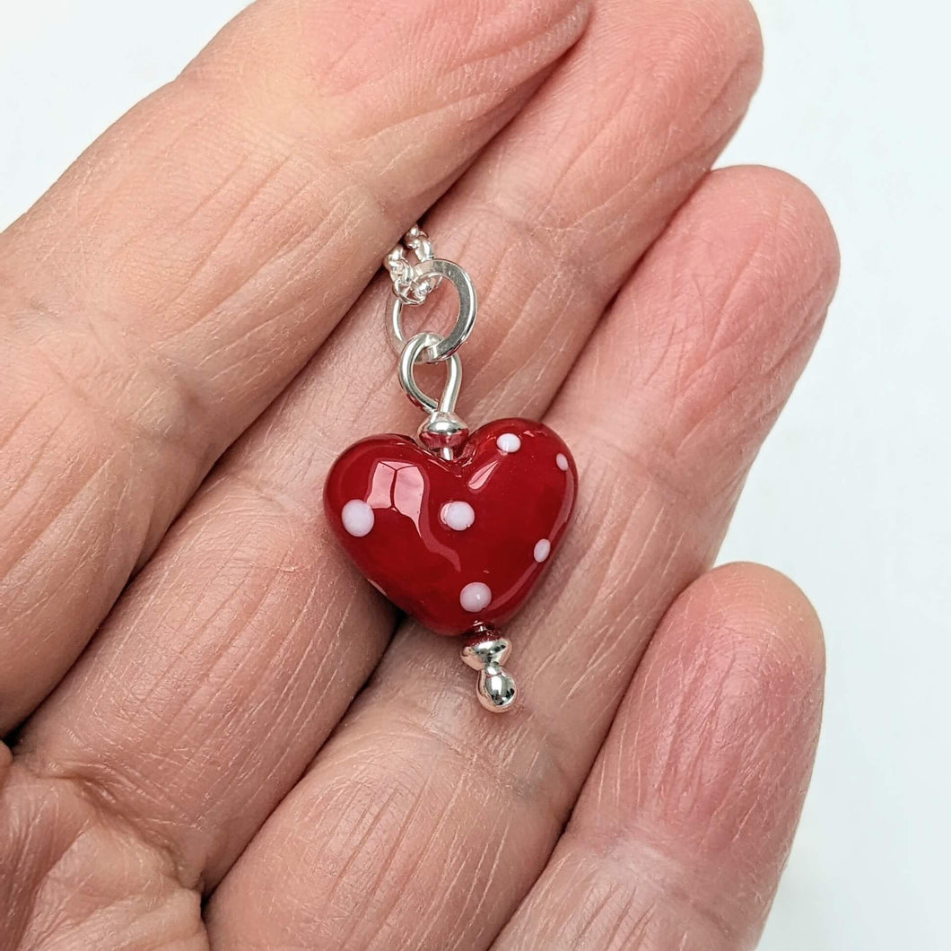 Experiment! Ladybird Mini Heart Pendant  ... Sale £35, reduced by £10
