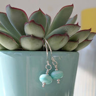 Low Tide Tiny Bead Earrings-Earrings-Beach Art Glass