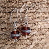 Shoreline Earrings in Maple