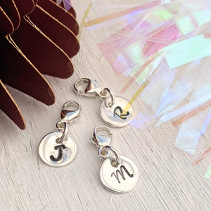 Personalised Silver Initial Tag-Personalised Item-Beach Art Glass