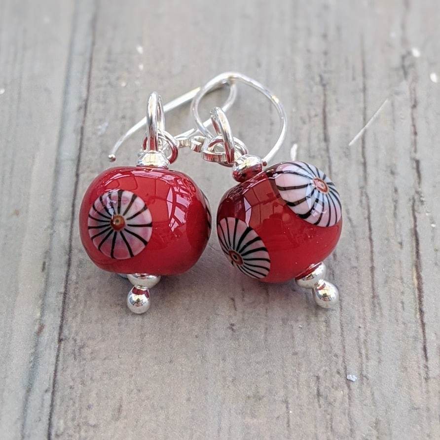 Beach hot sale ball earrings