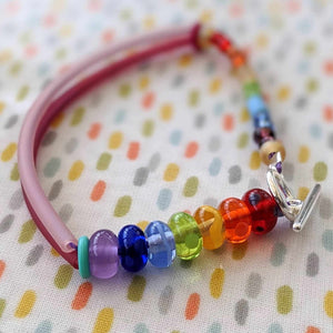Rainbow Bracelet Kit ... Lush Kits-Rainbows-Beach Art Glass