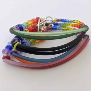 Rainbow Bracelet Kit ... Lush Kits-Rainbows-Beach Art Glass