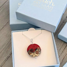 Load image into Gallery viewer, Red Sea Lentil Pendant-Necklace-Beach Art Glass