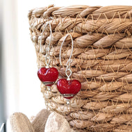 Shoreline Earrings in Red