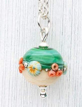 Load image into Gallery viewer, Sand &amp; Sea Beach Babe Ball Pendant-Necklace-Beach Art Glass
