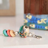 Sand & Sea Beach Ball Necklace-Necklace-Beach Art Glass