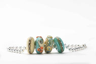 Sand & Sea Big Hole Bead Set-Bracelet Beads-Beach Art Glass