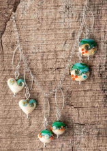 Load image into Gallery viewer, Sand &amp; Sea Lentil Drop Earrings-Earrings-Beach Art Glass