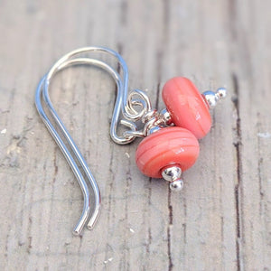 Sand & Sea Tiny Bead Earrings-Earrings-Beach Art Glass