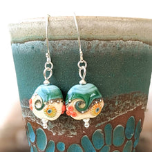 Load image into Gallery viewer, Sand &amp; Sea Lentil Drop Earrings