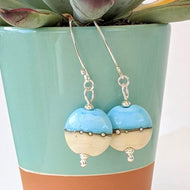 Sandy Beach Lentil or Heart Earrings